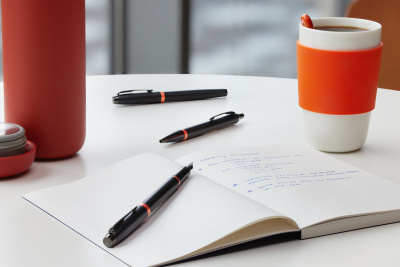 KALAM.KZ - Ручка роллерная Parker IM Professionals Flame Orange BT, 0,8 мм F, черная, 2172945