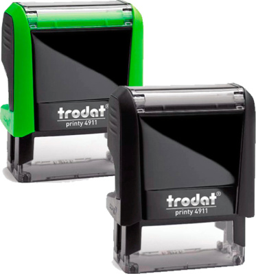 Штамп 38x14мм, "Сверено с оригиналом" 4911, высота шрифта 4-5 мм, корпус ассорти Trodat