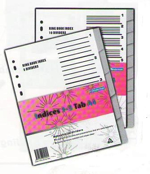 KALAM.KZ - Разделитель 1-5, А4, 6л, пластик, серый Bindermax