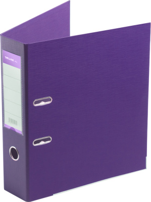Регистратор A4, 70мм, PVC/PVC, фиолетовый, Deluxe