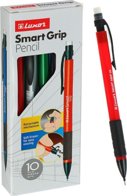 Карандаш механический, 0.5мм, пластиковый корпус с резиновым обхватом Smart Grip