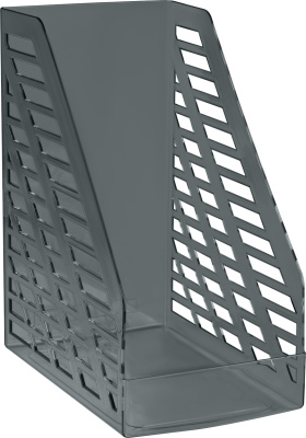 Лоток вертикальный А4, 160мм, тонированный черный Стамм XXL