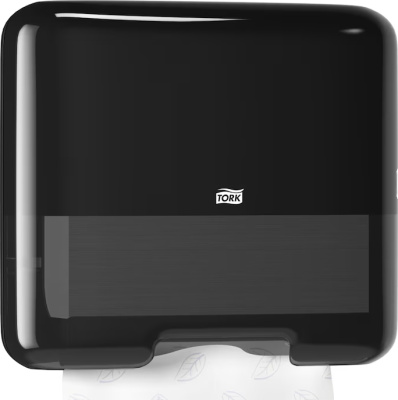 KALAM.KZ - Диспенсер для бумажных полотенец ZZи С сложения, черный, мини H3 Singlefold Tork