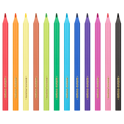 KALAM.KZ - Карандаши цветные, 12 цветов, набор, "Джамбо" Мульти-Пульти