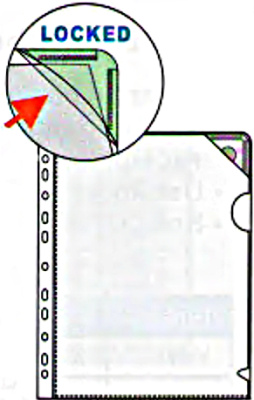 Файл прозрачный A4 0,040мм, с уголком Bindermax