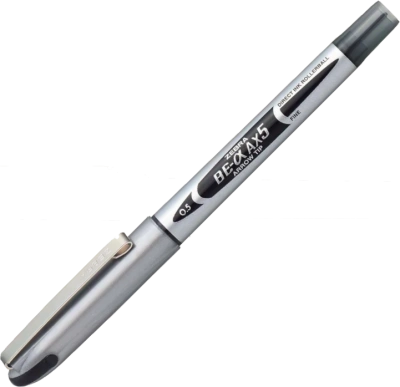 Ручка роллерная 0,5мм черная, Zebra, AX5