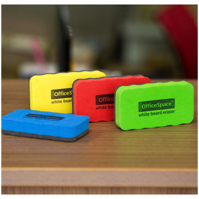 KALAM.KZ - Стерка для маркерной доски 107x57 мм, магнитная, цвета ассорти, OfficeSpace