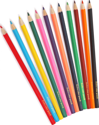 KALAM.KZ - Карандаши цветные 12 цветов, набор, картон.упаковка Foska