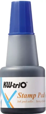 Краска штемпельная 24мл, синяя KW-trio