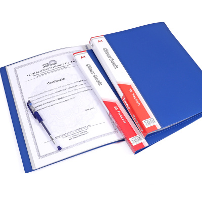 KALAM.KZ - Папка с файлами, 100 файлов, А4, 0.95/0.030мм, пластик Foska