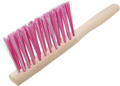 Щетка сметка 3 х рядная на пластиковой ручке L-280мм