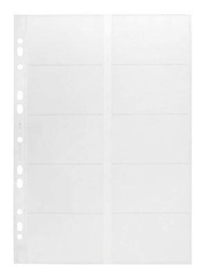 KALAM.KZ - Файлы дополнительные для визитниц №2384,2388, 10л, прозрачные Durable