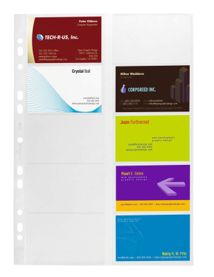 KALAM.KZ - Файлы дополнительные для визитниц №2384,2388, 10л, прозрачные Durable