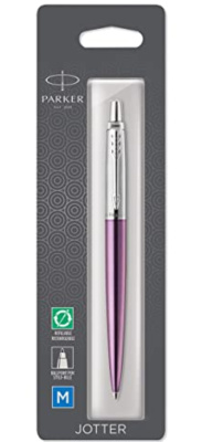 KALAM.KZ - Ручка шариковая Parker Jotter Victoria Violet Chrome CT, 1,0 мм М, синяя 1953244