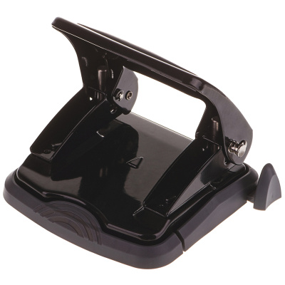 KALAM.KZ - Дырокол на 2отверстия, 1-35л, металл, черный, OfficeSpace