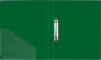KALAM.KZ - Папка на 2 кольца, A4, 40мм, 700мкм, зеленая, пластик Стамм
