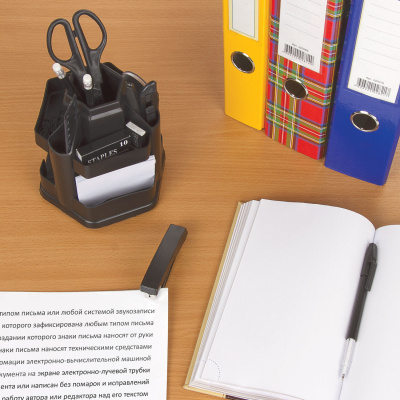 KALAM.KZ - Набор настольный 14 предметов, пластик, черный, STAFF