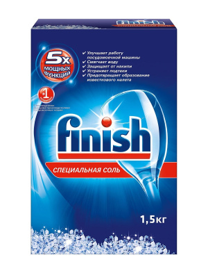 Средство для посудомоечных машин 1,5кг, "Finish" Соль