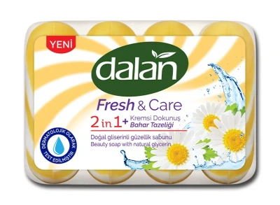 Мыло туалетное 90гр *4шт Весенняя свежесть, мультипак, "Dalan Fresh&Care"
