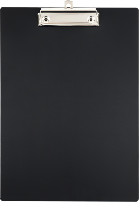 Планшет А4, с верхним прижимом, черный, Стамм