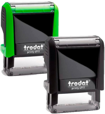 KALAM.KZ - Штамп 38x14мм, "Исход. № с полем для даты" 4911, высота шрифта 4-5 мм, корпус ассорти Trodat