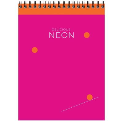 Блокнот 80л, А5 на спирали, тв.обл, BG "Bright light"