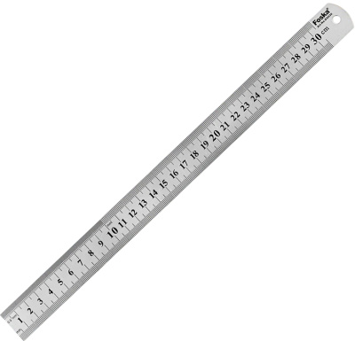 Линейка 30см, металлическая Foska