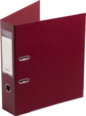 Регистратор A4, 70мм, PVC/PVC, бордовый, Deluxe