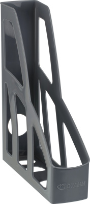 Лоток вертикальный A4, 75мм, серый Стамм Лидер