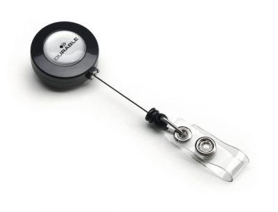 KALAM.KZ - Держатель удостоверения, 80см, с вытяжным механизмом, черный Durable