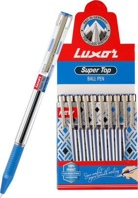 KALAM.KZ - Ручка шариковая, 0,7мм, синяя, Luxor "Super Top"