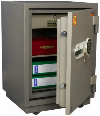 Сейф FRS-66 T-KL с кассовой ячейкой с двумя ключевыми замками. огнестойкий на колёсах
