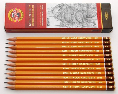 Карандаш простой HB, без ластика, Koh-i-Noor