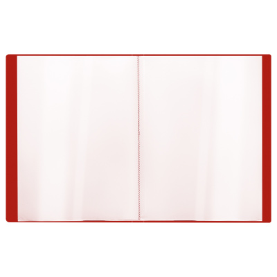 KALAM.KZ - Папка с файлами, 10 файлов, А4, 9мм, 600мкм, пластик красная Стамм