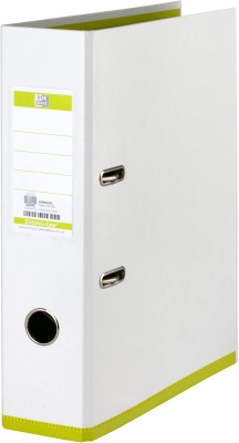 Регистратор A4, 80мм, PP/PP, белый/зеленый Hamelin