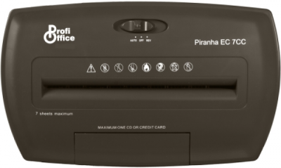 KALAM.KZ - Шредер секр.3(4х39мм) 33.4х19.8х39см, 7 листов, 1CD, пласт.карточка, 15л, 4кг, ProfiOffice