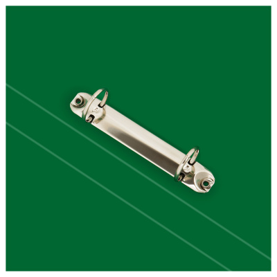 KALAM.KZ - Папка на 2 кольца, A4, 40мм, 700мкм, зеленая, пластик Стамм