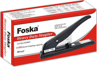 KALAM.KZ - Степлер №23/6-23/13, 1-100л, длинный, металл Foska