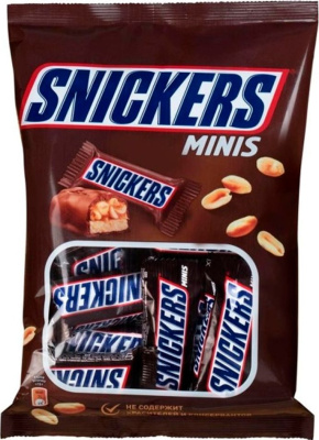 Конфеты Snickers mini 180гр. в уп.
