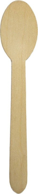 Ложка столовая 100 шт/уп, деревянная 160мм, VerdeVita 