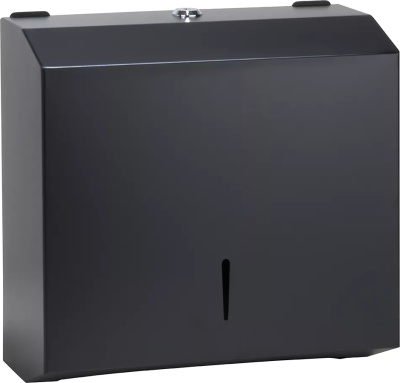 Диспенсер для салфеток настенный, меаллический черный