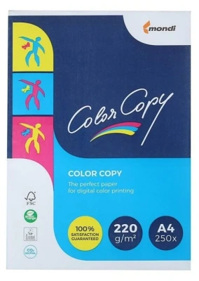 Бумага белая Color Copy А4, 220гр, 250л, матовая, без покрытия
