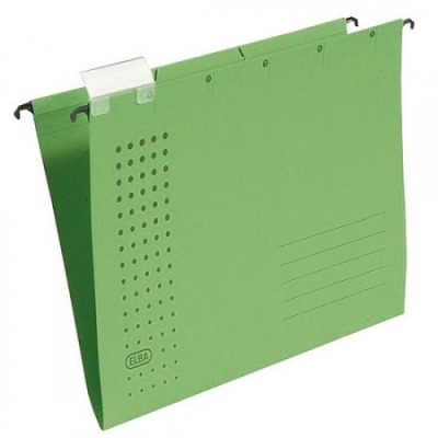 Папка подвесная FC(240x365(405)мм), 225гр, зеленая Hamelin
