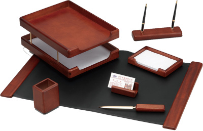 Набор настольный 7 предметов, дерево, темно-коричневый Good Sunrise