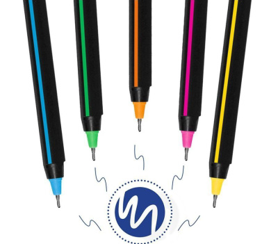 KALAM.KZ - Ручка шариковая, 0,7мм, синяя, цвет корпуса ассорти, Luxor "Stick Soft Touch"