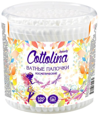 Ватные палочки Cottolina 100шт банка/48шт/