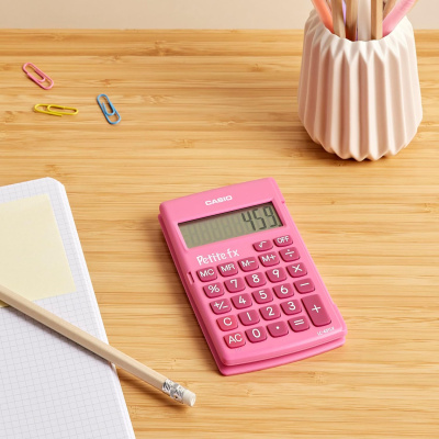 KALAM.KZ - Калькулятор карманный 8 разрядов, 10,7 x 120x 75 мм, розовый, CASIO LC-401LV-PK-S-EH