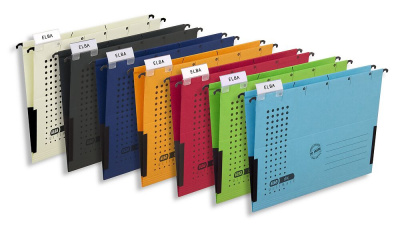 KALAM.KZ - Папка подвесная A4(240x318x6мм), 230гр, боковой ограничитель, красная Hamelin