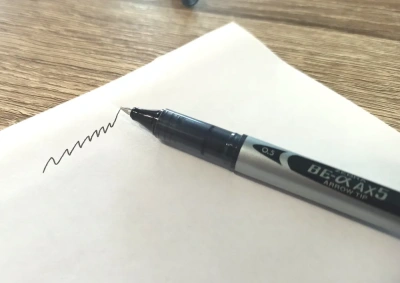 KALAM.KZ - Ручка роллерная 0,5мм черная, Zebra, AX5