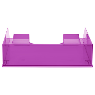 KALAM.KZ - Лоток горизонтальный А4, фиолетовый тонированный Стамм Фаворит